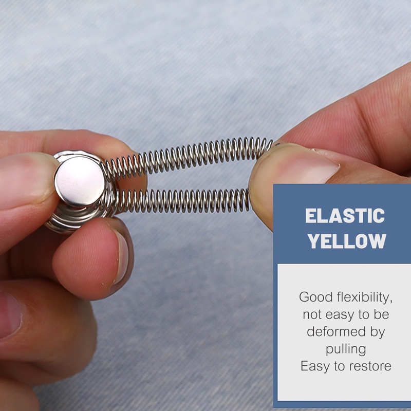 Kancing Extender Bahan Logam Dapat Ditarik Dapat Disesuaikan Untuk Celana Jeans