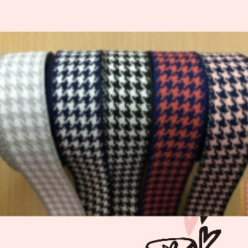 1 METER - 2.5 CM &amp; 3.8 CM PITA KADO | PITA HAMPERS | PITA MOTIF HOUNDSTOOTH