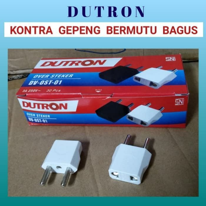 Over Steker Gepeng Kontra Steker Gepeng Kontra Dutron Hitam Putih