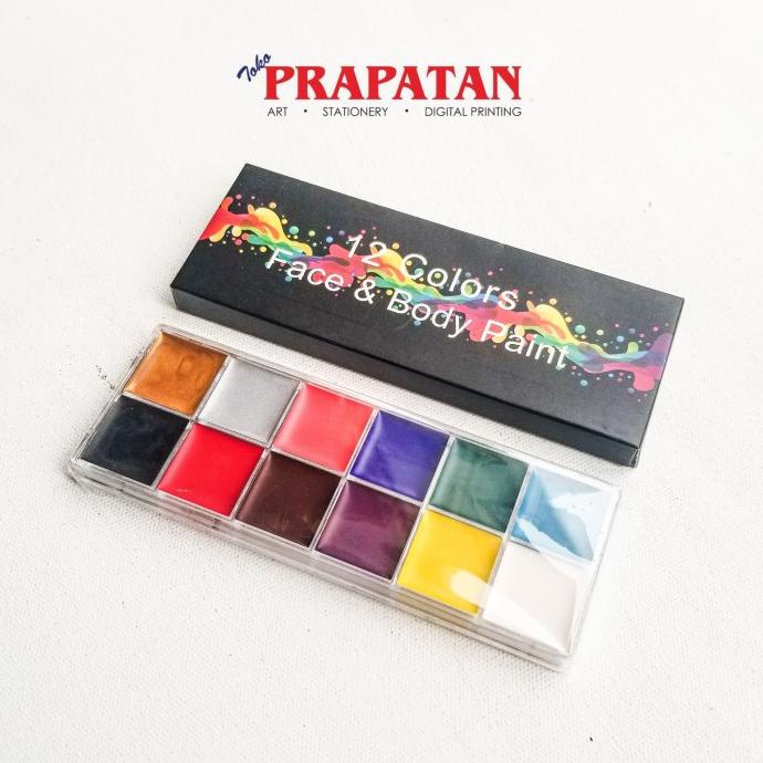 

BAYAR DITEMPAT 12 Color Face Paint / Face & Body Painting set 12 colors/CAT AKRILIK SET/CAT AKRILIK SET 24 WARNA/CAT AKRILIK PASTEL/CAT AIR/CAT AIR LUKIS SET/CAT AIR GIOTTO/KUAS LUKIS 1 SET/KUAS LUKIS KECIL/KUAS LUKIS LENGKAP/KANVAS LUKIS/KANVAS LUKIS