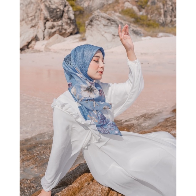 Koyu Hijab Voal Printing ethnik Bajo Premium Series