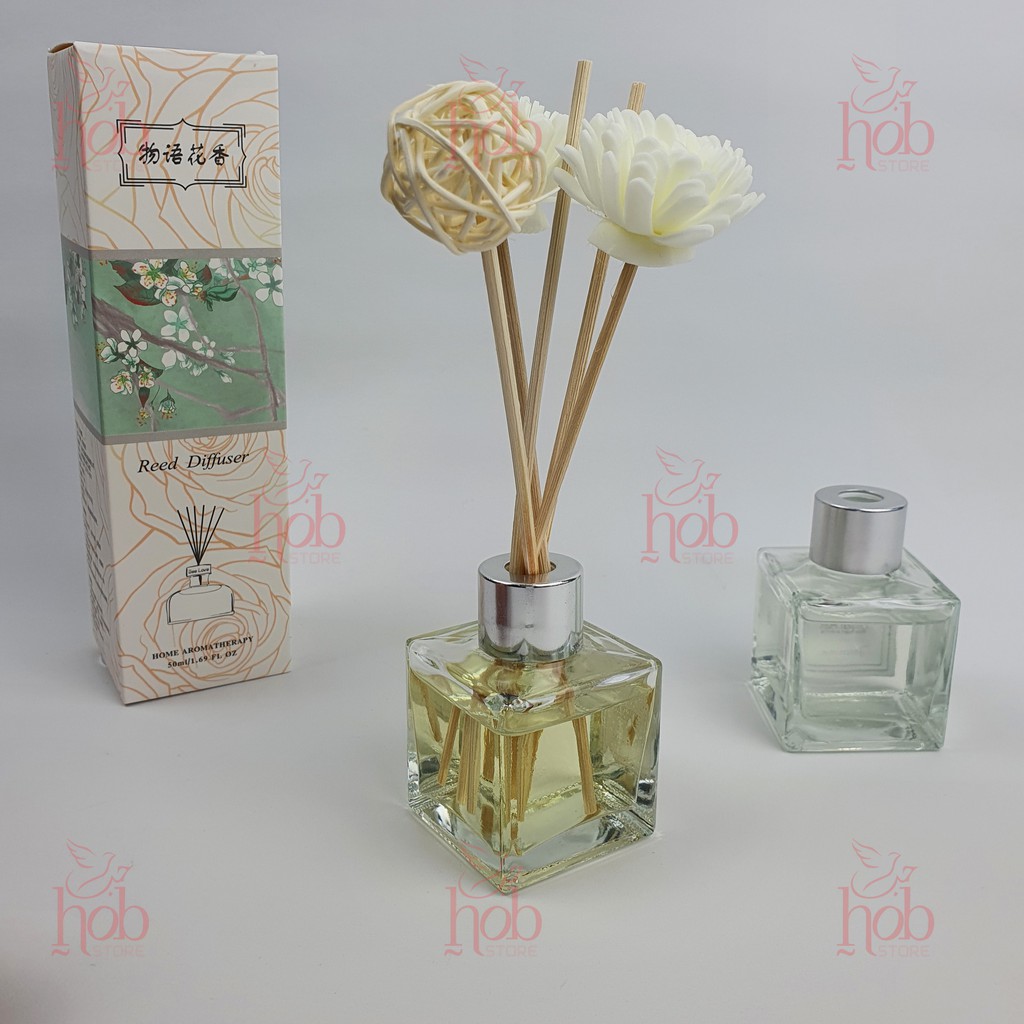 Parfum Pengharum Ruangan Aroma Reed Diffuser Aromatherapy Stick Rotan Taffware 50ml-Lavender