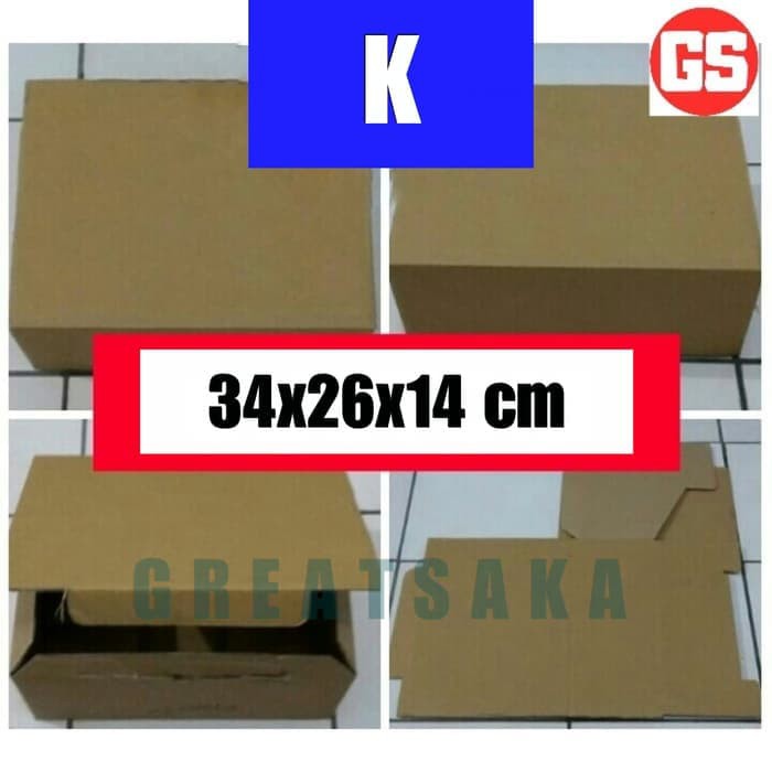 

KOTAK KARDUS SEPATU KECIL POLOS PACKING PENGUNCI 34X26X14cm