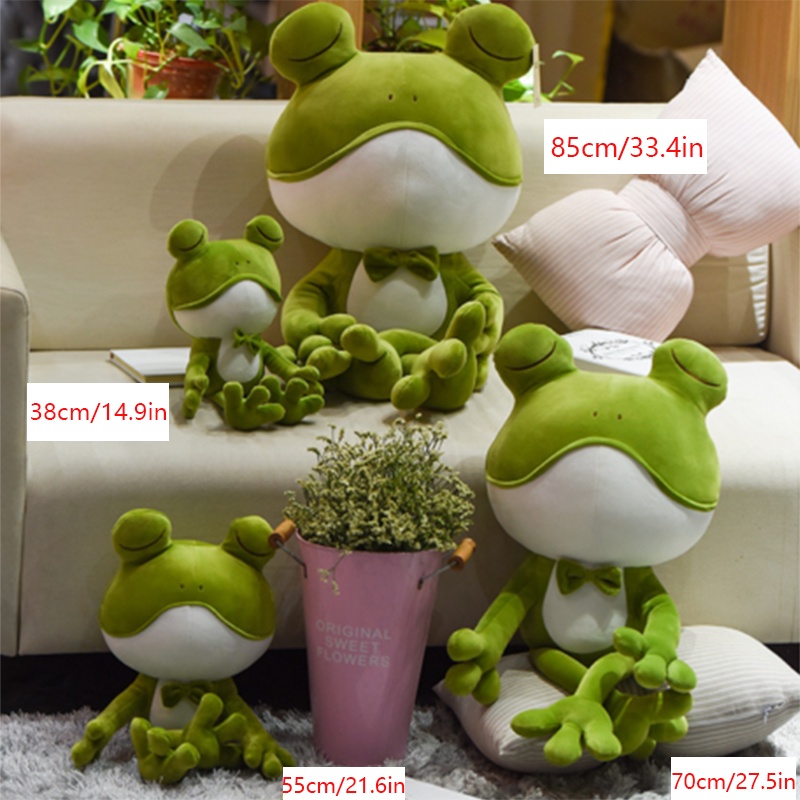 Cute Stuffed Animal Plush Soft Toy Frog Cuddly Pillow Doll Kids Bedtime Gifts