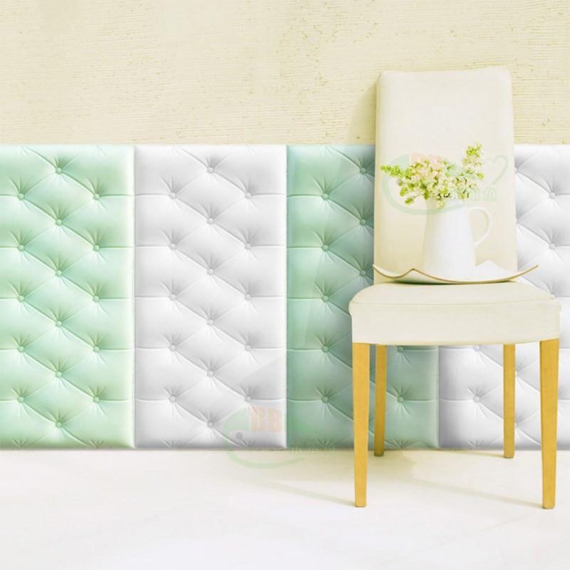 Dekorasi Rumah Wallpaper 3D Foam Headboard Bed Wall Stiker Wallfoam Dinding 3D Walpaper Foam