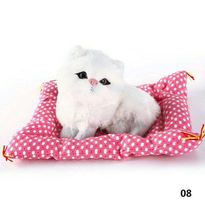 Boneka Simulasi Kucing BISA BERSUARA &quot;MEAUWW&quot; U/ PAJANGAN