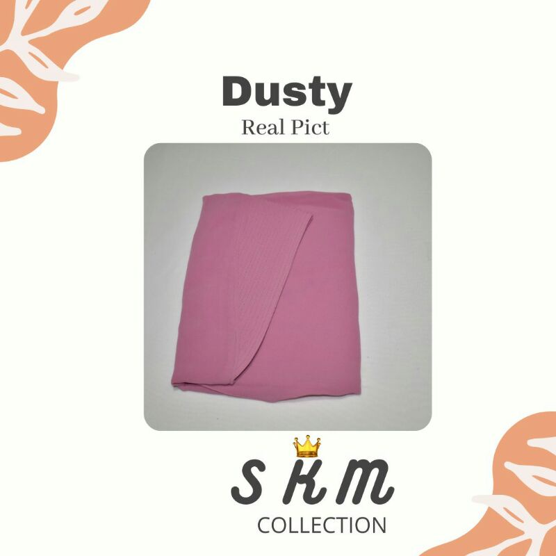 khimar instan LV ceruty beby doll premium hijab/ jilbab / kerudung LV ceruty dua layer premium-dusty pink