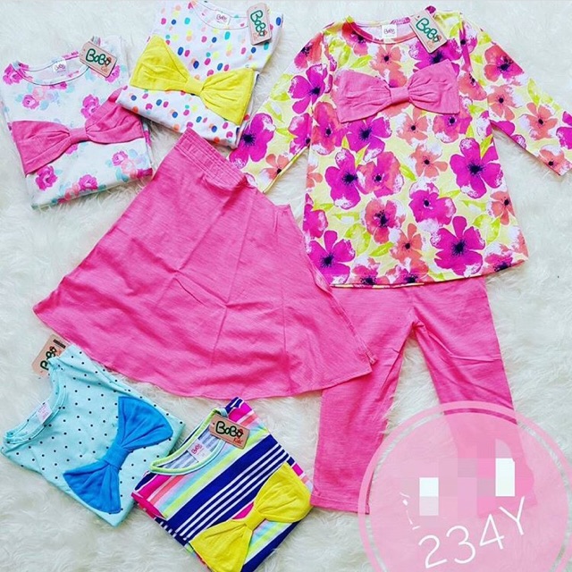Set legging pita bobo kids grosir
