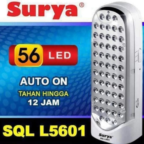 SURYA Lampu Darurat Emergency Cas 56 LED SQL 5601