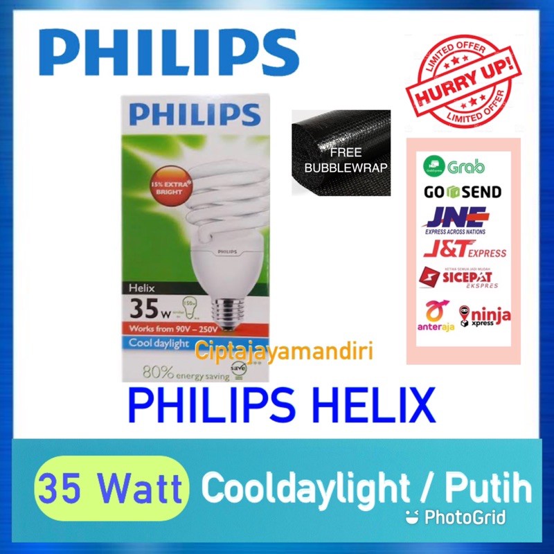 Lampu Philips Helix 35 watt putih 35watt  35w 35 w