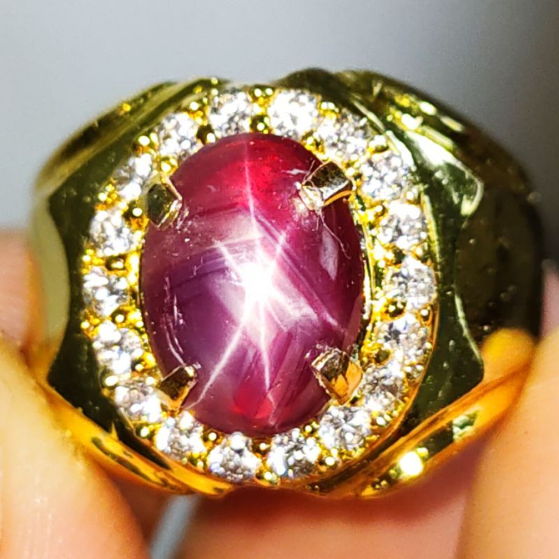 [BISA BAYAR DITEMPAT] BATU RUBY STAR CORUNDUM