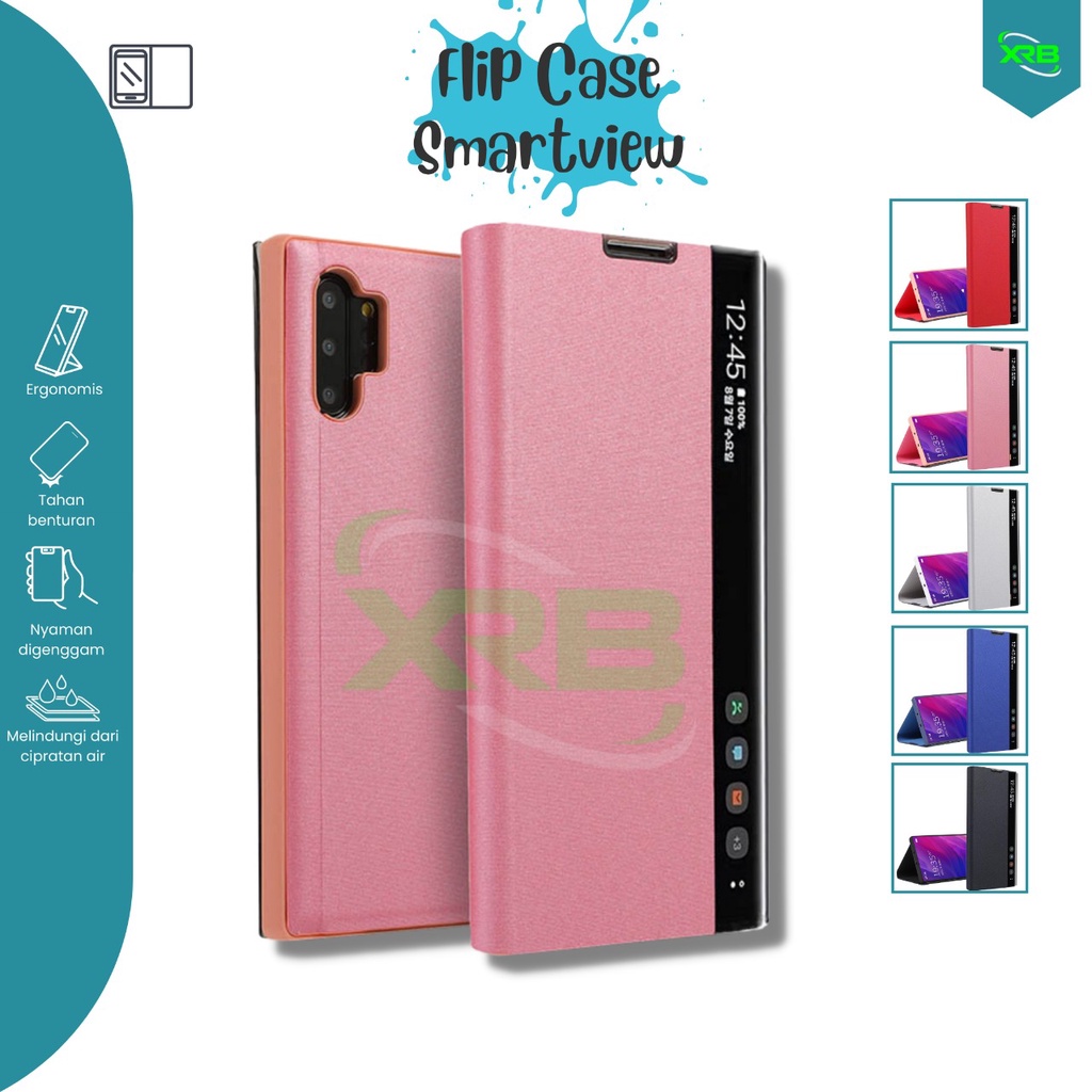 Smart View Flip Case CC9 PRO NOTE 10+ VIVO Y12 Y15 Y17 Z1 PRO V17 PRO S1 PRO FlipCover Case Standing