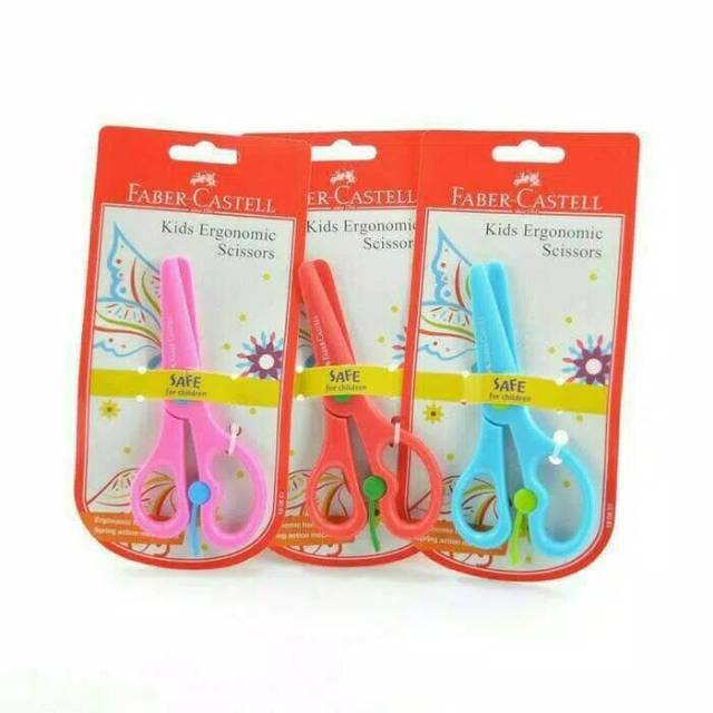 

Gunting Anak Faber Castell Ergonomic Scissors Safe For Children
