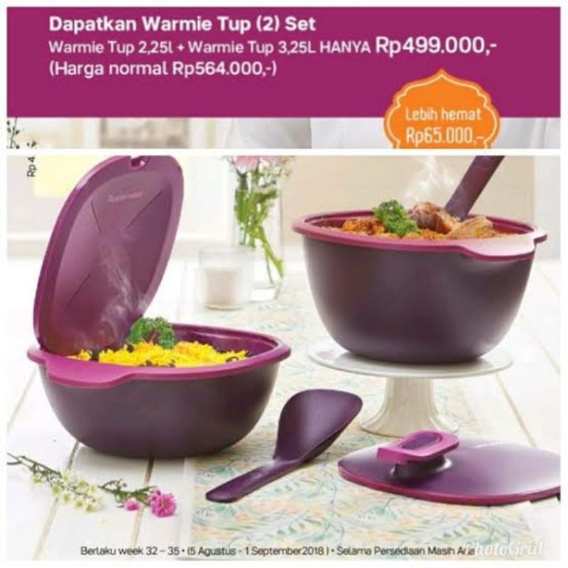 WARMIE TUP SET TUPPERWARE