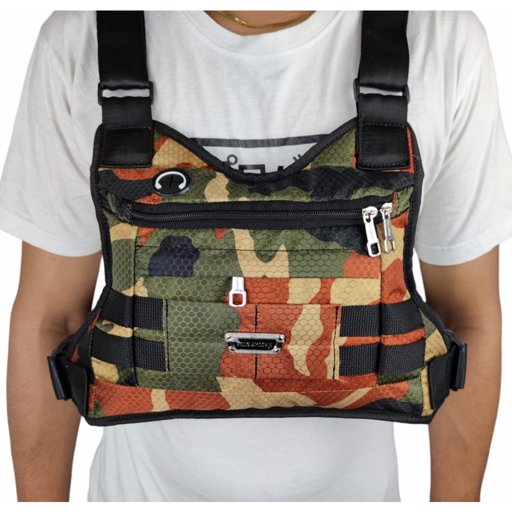 CHEST BAG WATERPROOF POLO AMSTAR TAS DADA TACTICAL RIG BAG OUTDOOR TAS SELEMPANG DADA