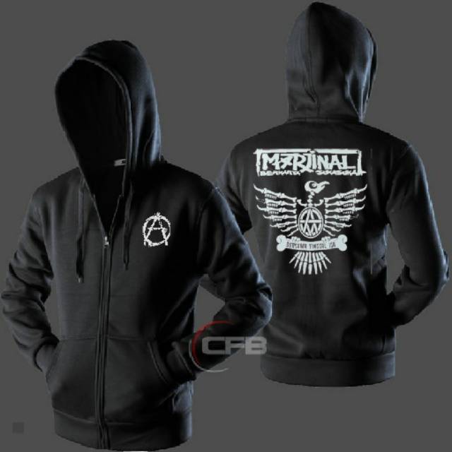 Hoodie zipper distro-MARJINAL-
