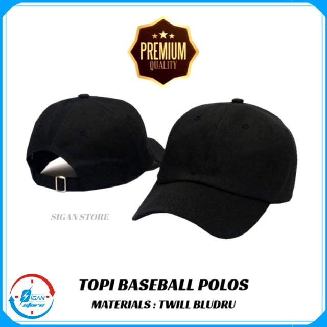 Topi Baseball - Hitam