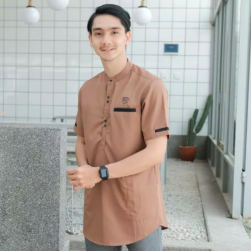 Baju Koko Kurta Dewasa Lengan 3/4 Dan Lengan Pendek Material Catton Adem Serap Keringat