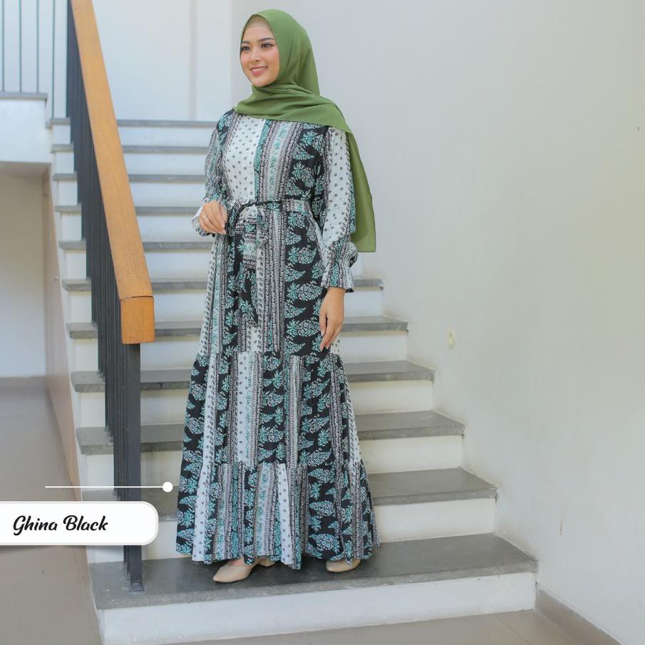 ♛ Flash Sale 12.12 ♛ PROMO BUY 1 GET 1 (PILIH 2 PRODUK UNTUK PROMO) Gamis Baneska Busui Ghina ,,