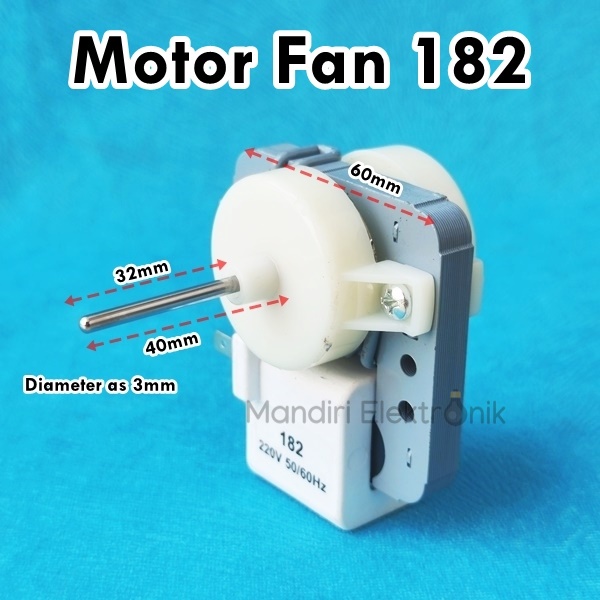 Fan Motor Kulkas 182 Model Sanyo - Dinamo Kipas Showcase