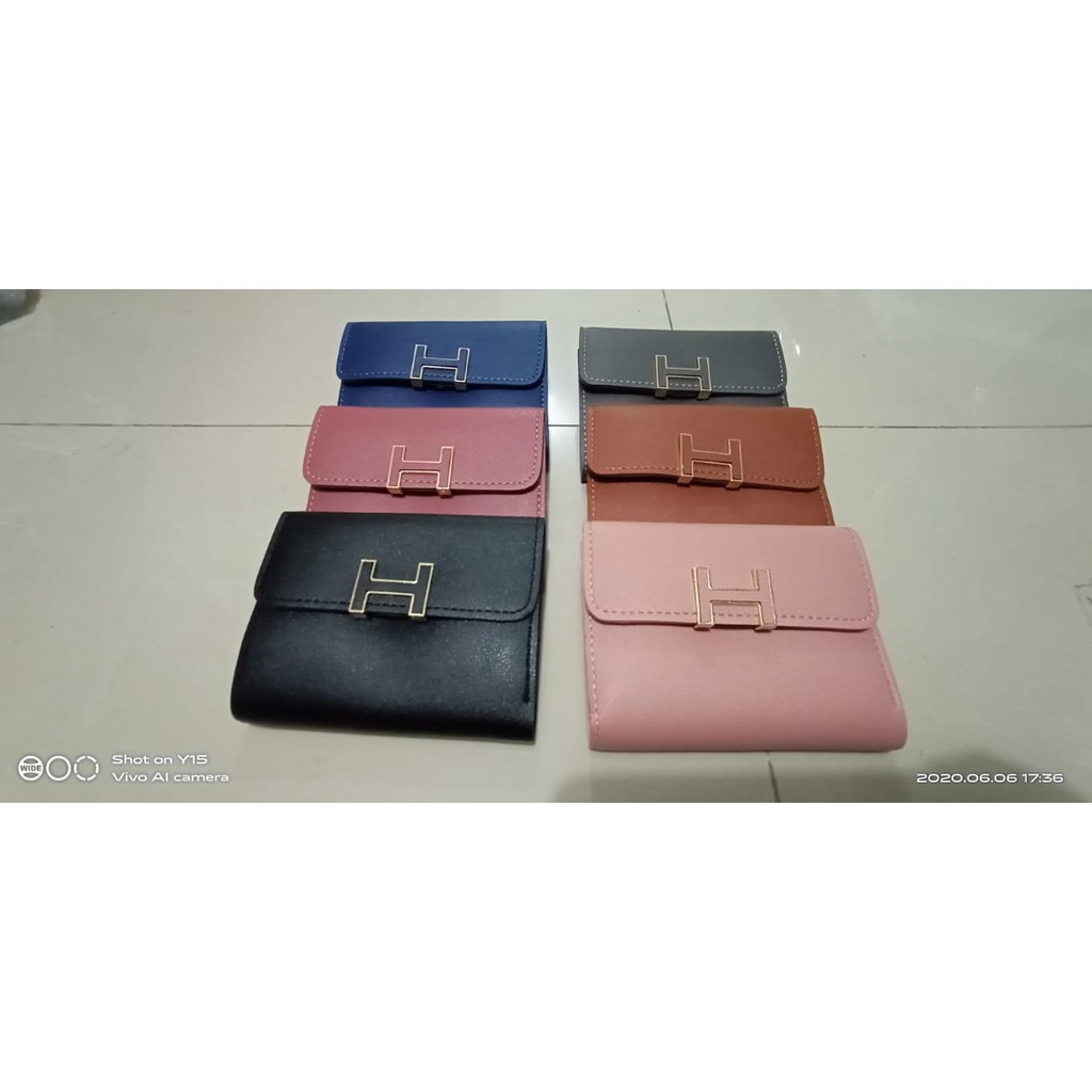 (COD) Dompet Mini Dompet Kulit Dompet Lipat Women Pocket import MALLSHOPPING