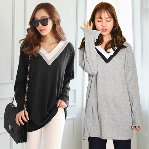 KARAKOREA Ivy Long Sleeve Tee Baju Lengan Panjang Baju Wanita