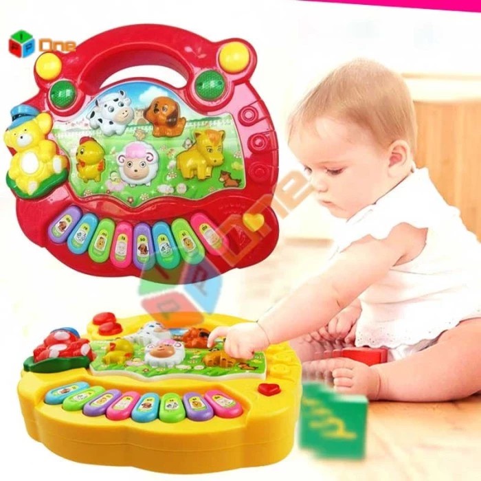 Mainan Piano ANAK  Animal Farm Piano Bayi
