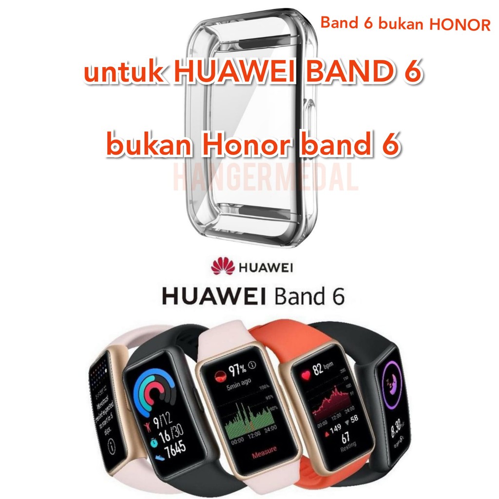 Silicon Case Huawei Band 6 bumper full cover pelindung layar rubber