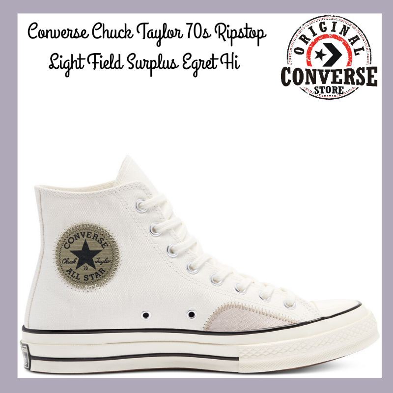 Jual ORIGINAL CONVERSE CHUCK TAYLOR 70s LIGHT FIELD SURPLUS EGRET Hi 170128C  MENS Indonesia|Shopee Indonesia