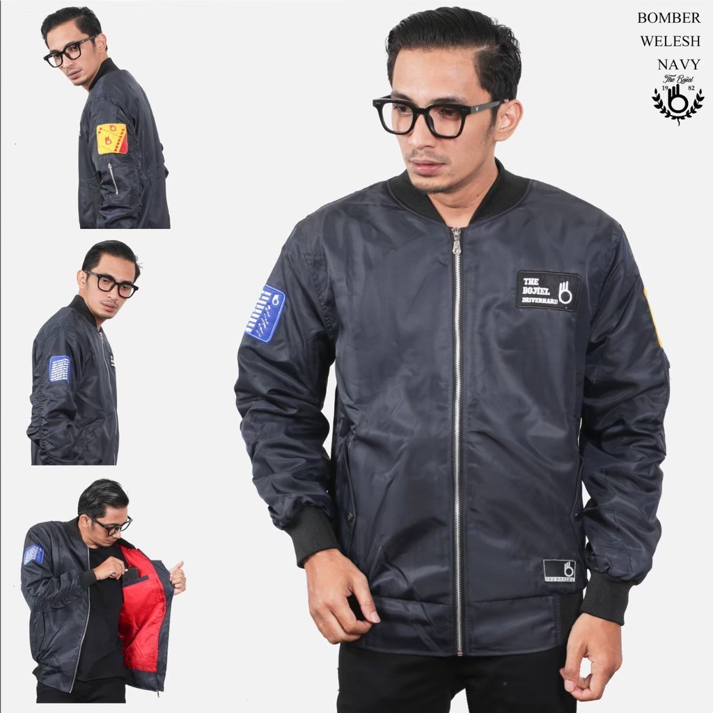 TERMURAH !! JAKET PRIA BOMBER/ JAKET BOMBER PILOT WELESH