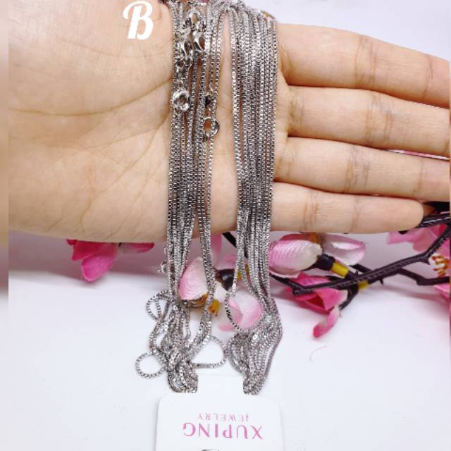 kalung anak 35cm xuping lapis mas putih