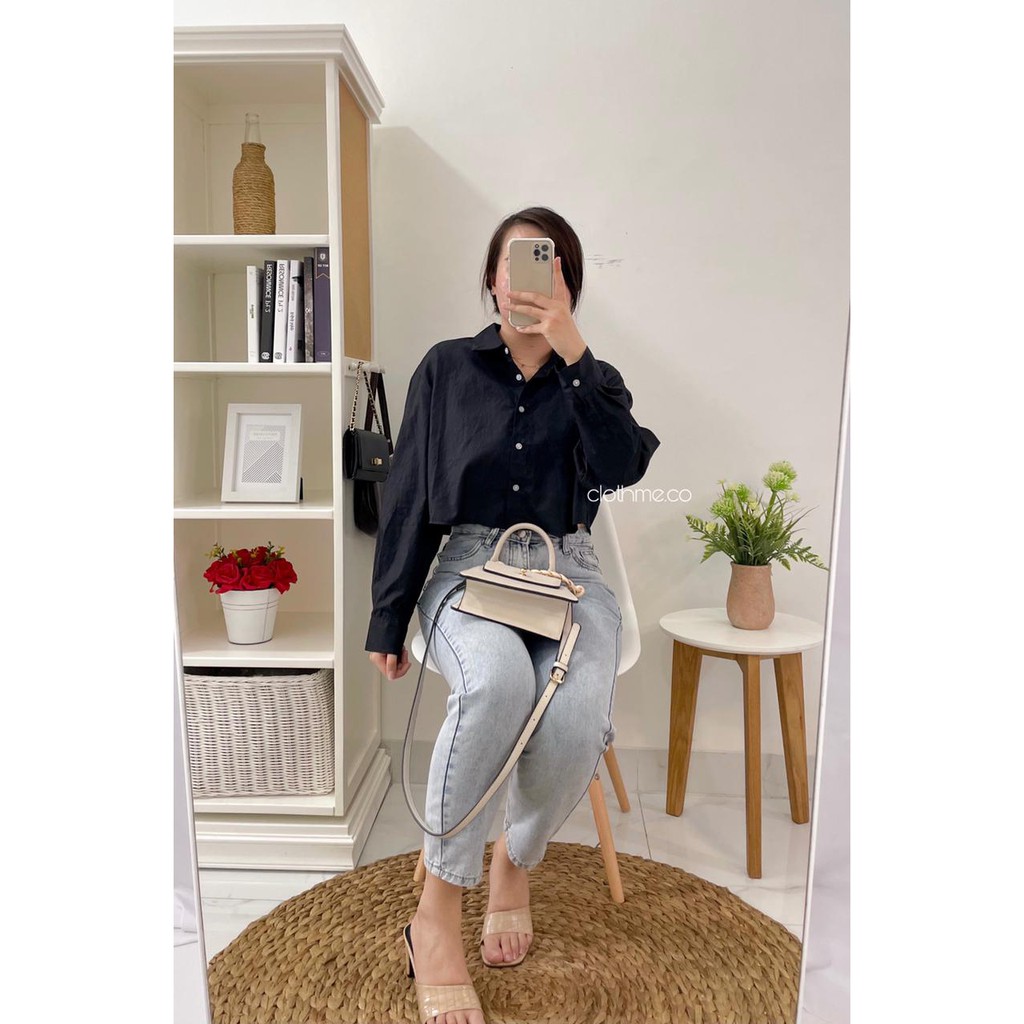 Levi Top - Clothme.co / Atasan Wanita - Kemeja Wanita - Blouse Wanita-Black