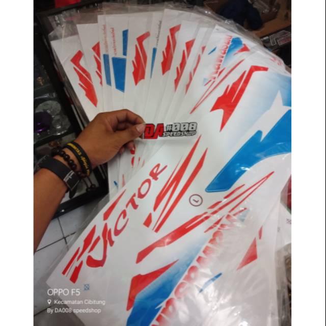 Striping kawasaki ninja victor,stiker ninja victor