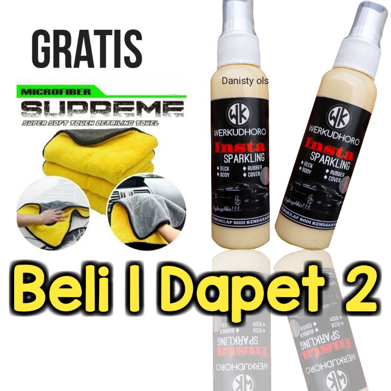 Pengkilap mobil/gratis kain lap/anti baret/daun talas/kit mobil/nano keramik/beli 1 dapet 2/wax poles/penghitam dasbor