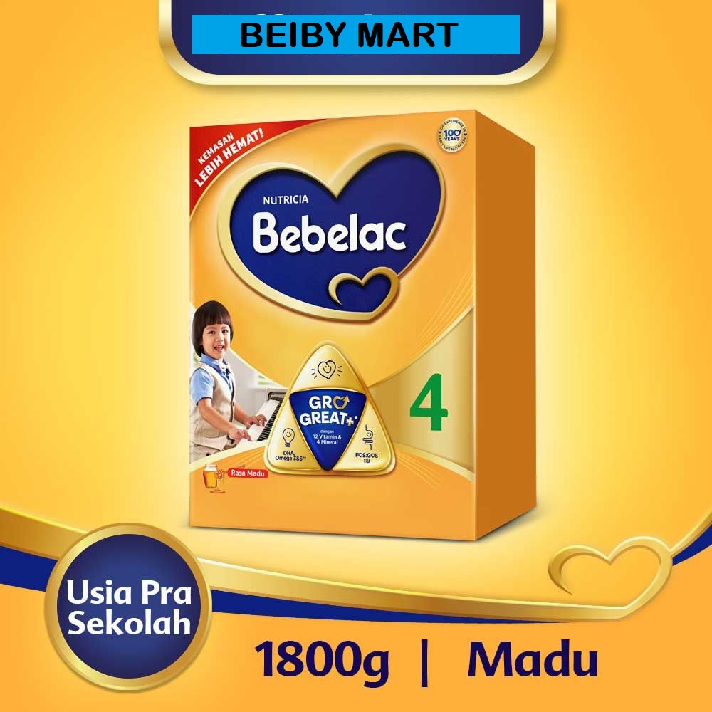 SUSU BEBELAC 4 RASA VANILA / MADU 1800G