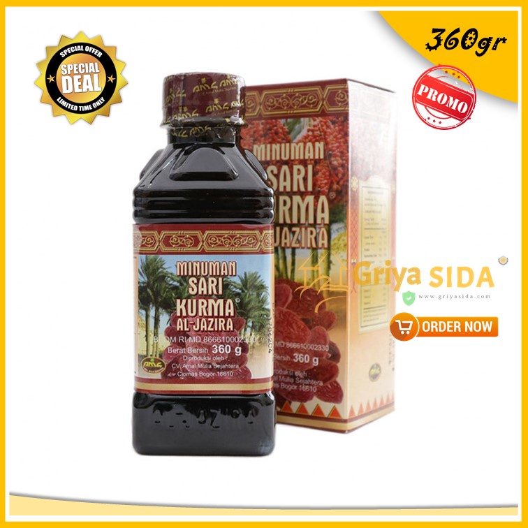 

Sari kurma al jazira 360gr premium sarikurma aljazira ORIGINAL PROMO