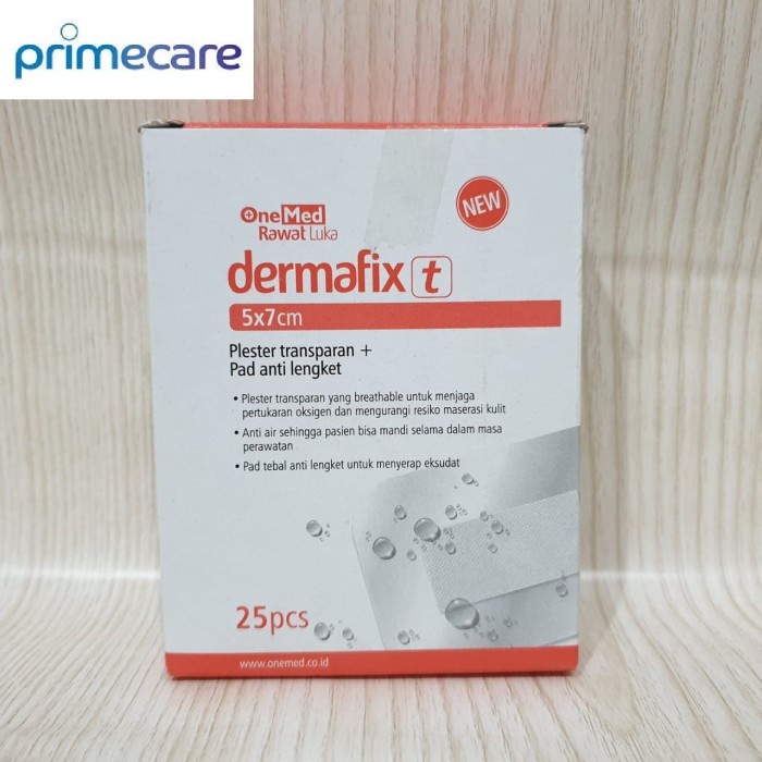 Dermafix T Plester Luka Transparan Anti Air kedap air tahan air 5x7cm bening besar murah