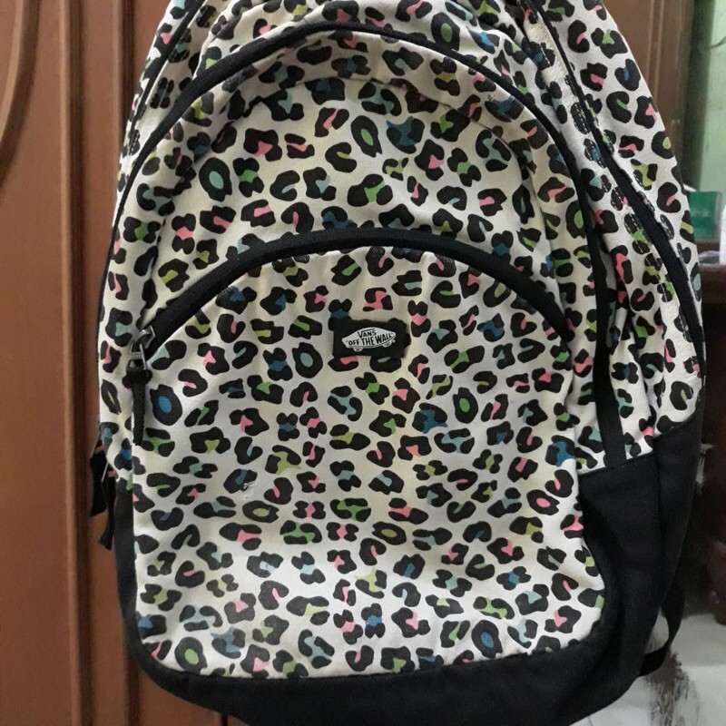 Preloved Tas Vans Original / Leopard Backpack Vans Original