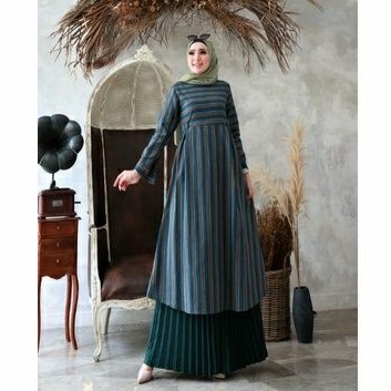 LOVATA 3 & 4 SETELAN TUNIK PLISKET BY GLZ