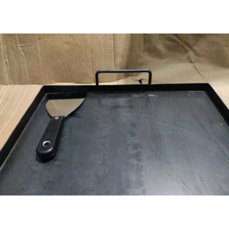 

GARANSI 100% UANG KEMBALI free kapi Wajan baja hitam uk. 30*30 2mm utk kebab burger roti bakar martabak mesir
