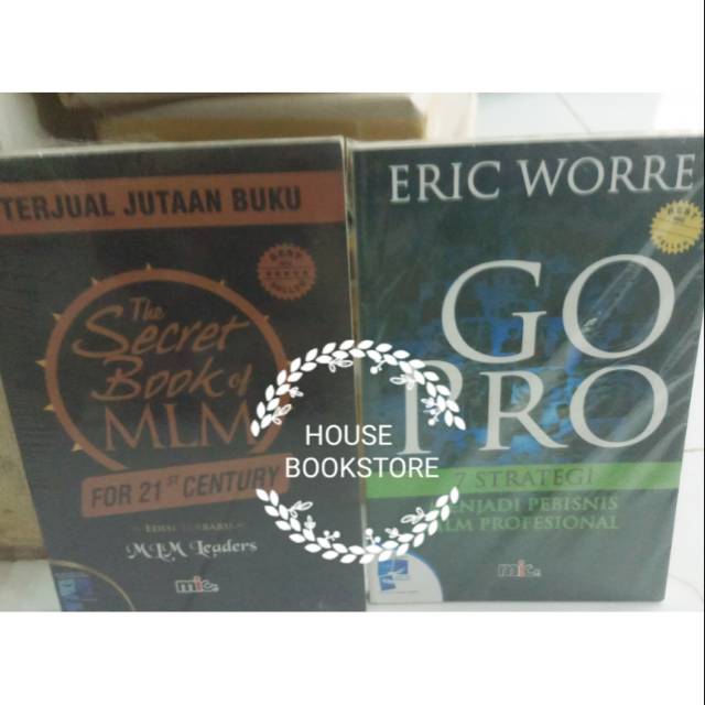 1 PAKET 2 BUKU MOTIVASI BEST SELLER GO PRO DAN THE SECREET BOOK OF MLM