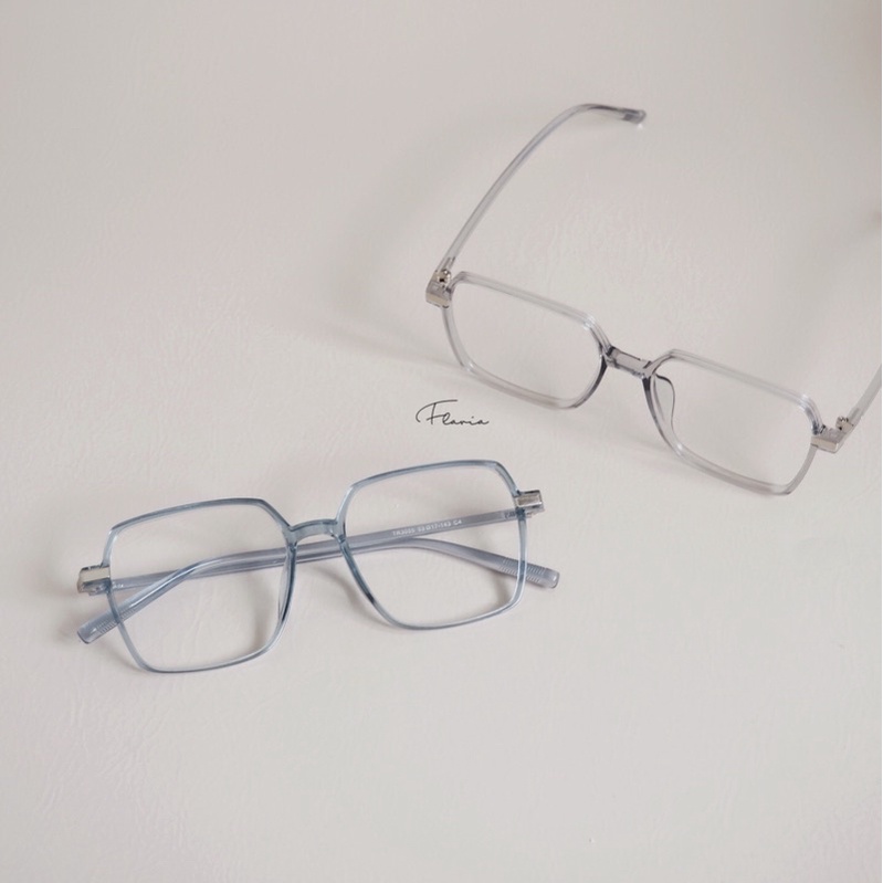 Flavia Eyewear - Kacamata Dylan Square Elastic (custom minus, photochromic, blueray, bluechromic dan photobrown)