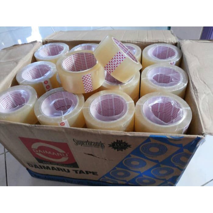 

Lakban Daimaru 2" (48mm x 90yard) / selotip / solasi / solatip - Bening LARIS