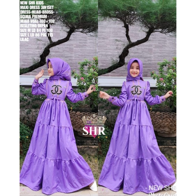 dress SHR ORI kids terbaru