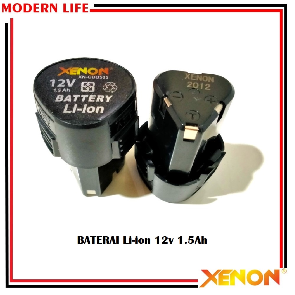 Battray Bor 12V 1.5Ah Battery / Baterai 12 Volt 1.5 Ampere Cordless