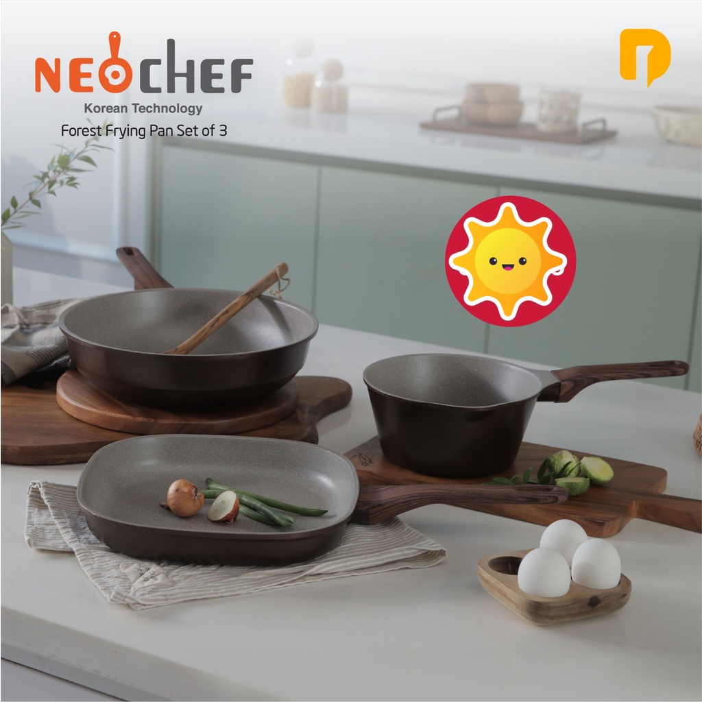 Neochef Forest Frying Pan Set of 3