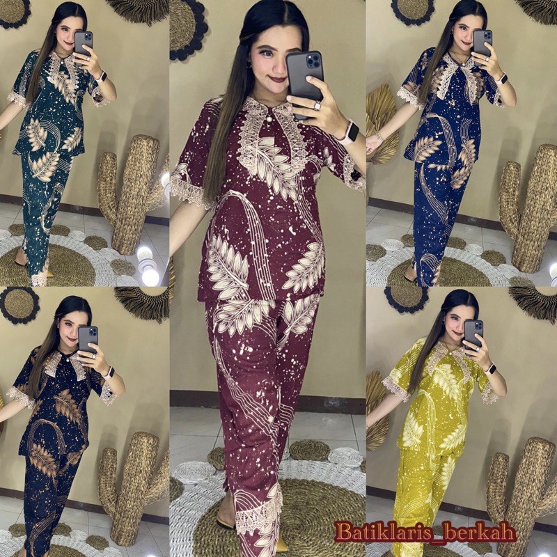 SETELAN ARAB RENDA || BLARAK DAUN || MODEL ZIPER DEPAN BUSUI LD 110