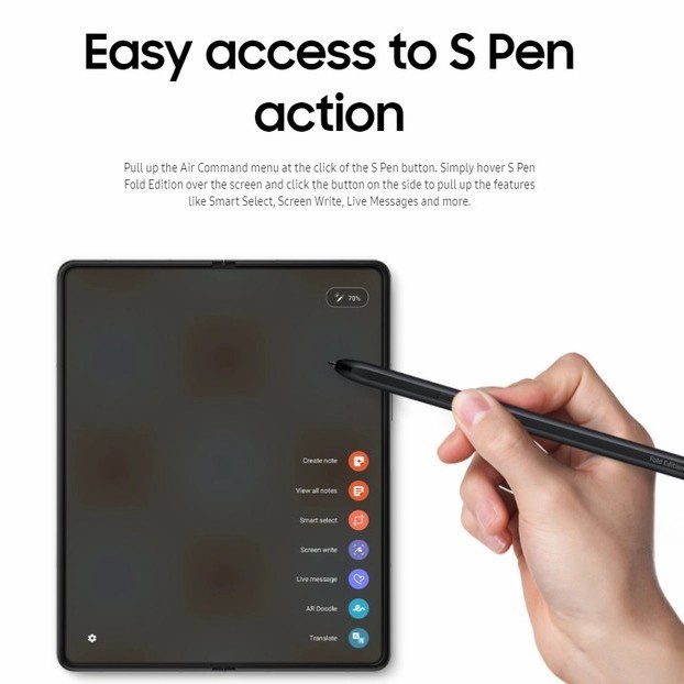 ORIGINAL SAMSUNG S PEN FOLD EDITION STYLUS Z FOLD 4 FOLD 3 5G