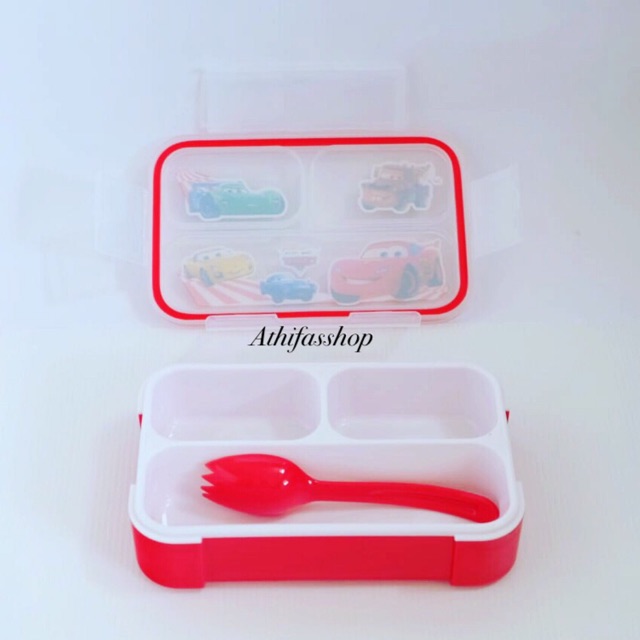 Lunch Box Mini Sekat 3 Karakter 500ml