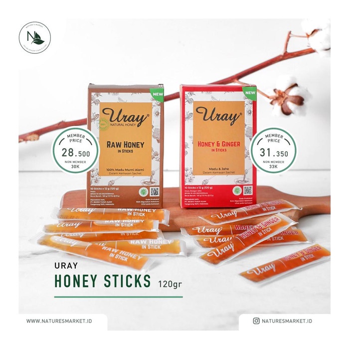 

madu- madu uray sachet - raw honey in stick 120g -madu.